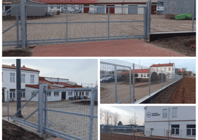 Ogrodzenie Panelowe Instytut Energetyki Białystok.