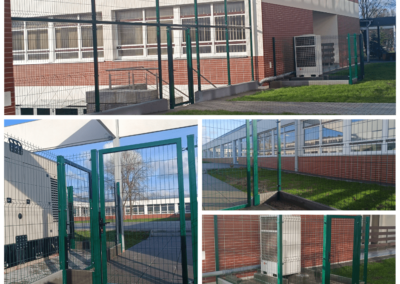 Ogrodzenie panelowe Politechnika Białostocka.